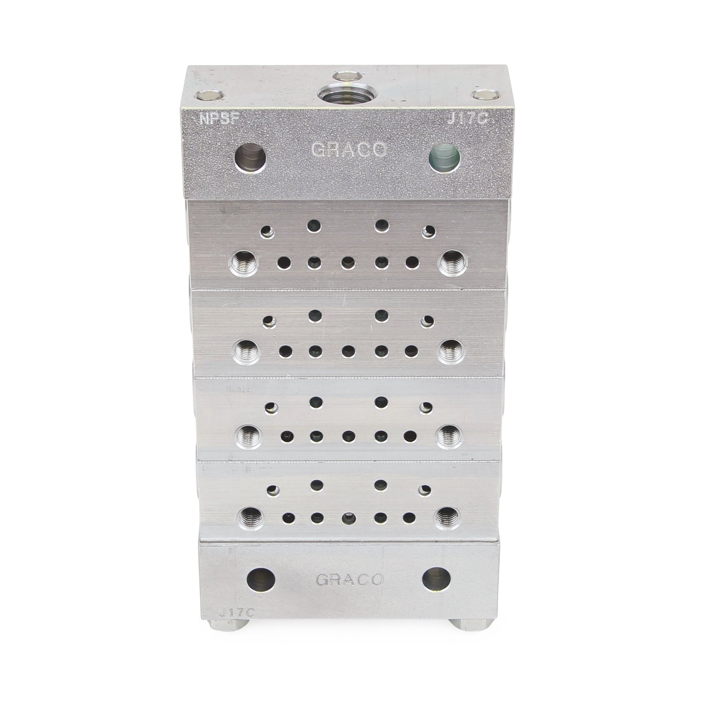 GRACO Trabon® MSP Divider Valve - 4 Section Base Plate Assemblies - NPSF (Part No. 24G486)