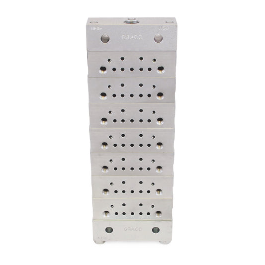 GRACO Trabon® MSP Divider Valve – 7 Section Base Plate Assemblies – BSPP (Part No. 24N919)