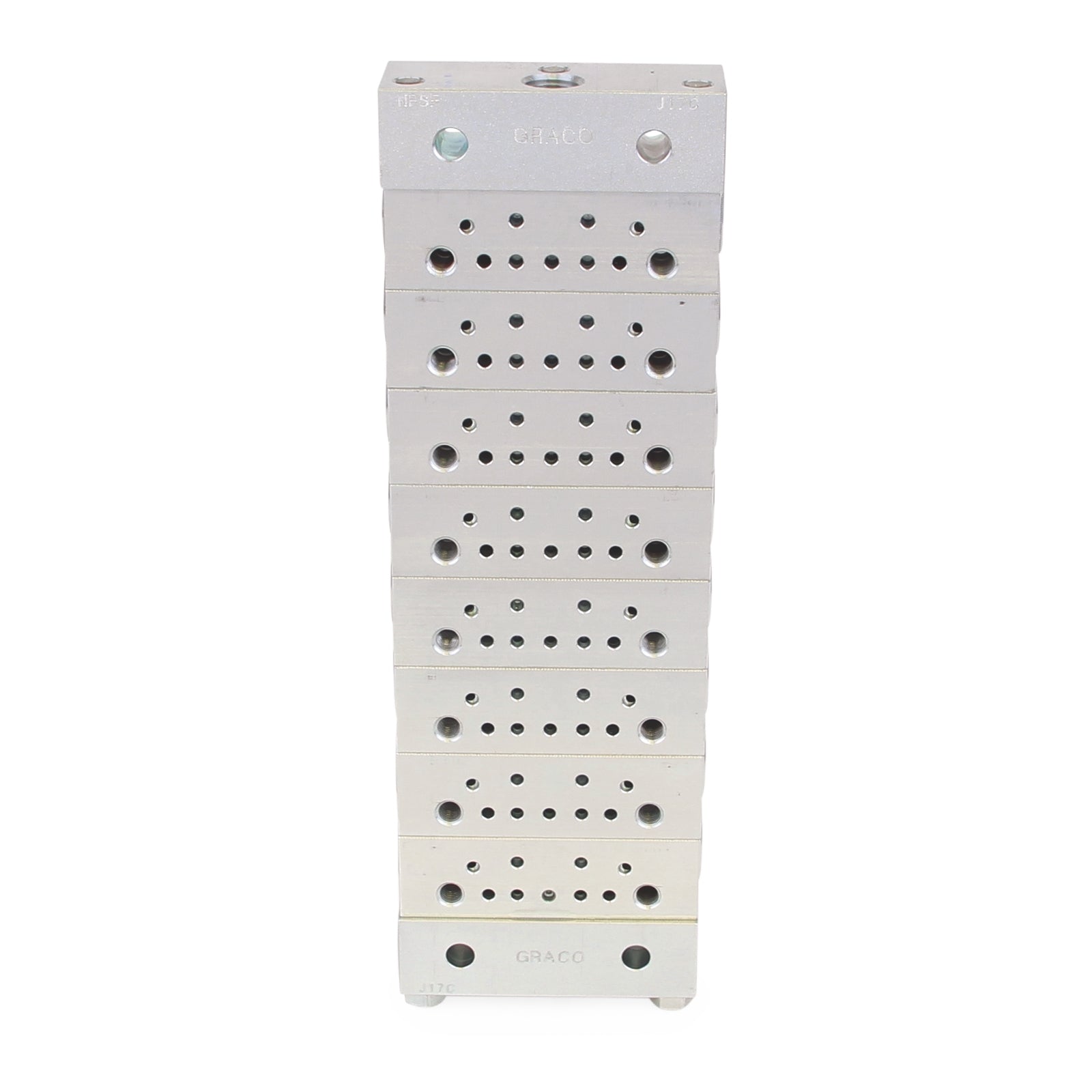 GRACO Trabon® MSP Divider Valve - 8 Section Base Plate Assemblies - NPSF (Part No. 24G490)