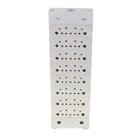 GRACO Trabon® MSP Divider Valve - 8 Section Base Plate Assemblies - NPSF (Part No. 24G490)