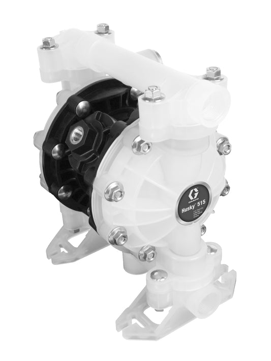 GRACO Husky 515 55 gal (208 liter) PP Transfer Pump Package with PP Seats, PTFE Balls, PTFE Diaphragms & PP Tube (Part No. 233051)