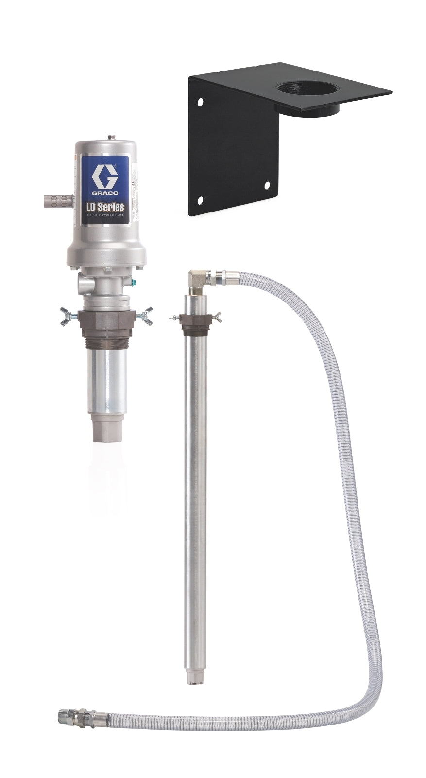 GRACO LD Series 3:1 Wall Mount 55 Gallon (200 Liter) Oil Pump Package - NPT (Part No. 24H689)