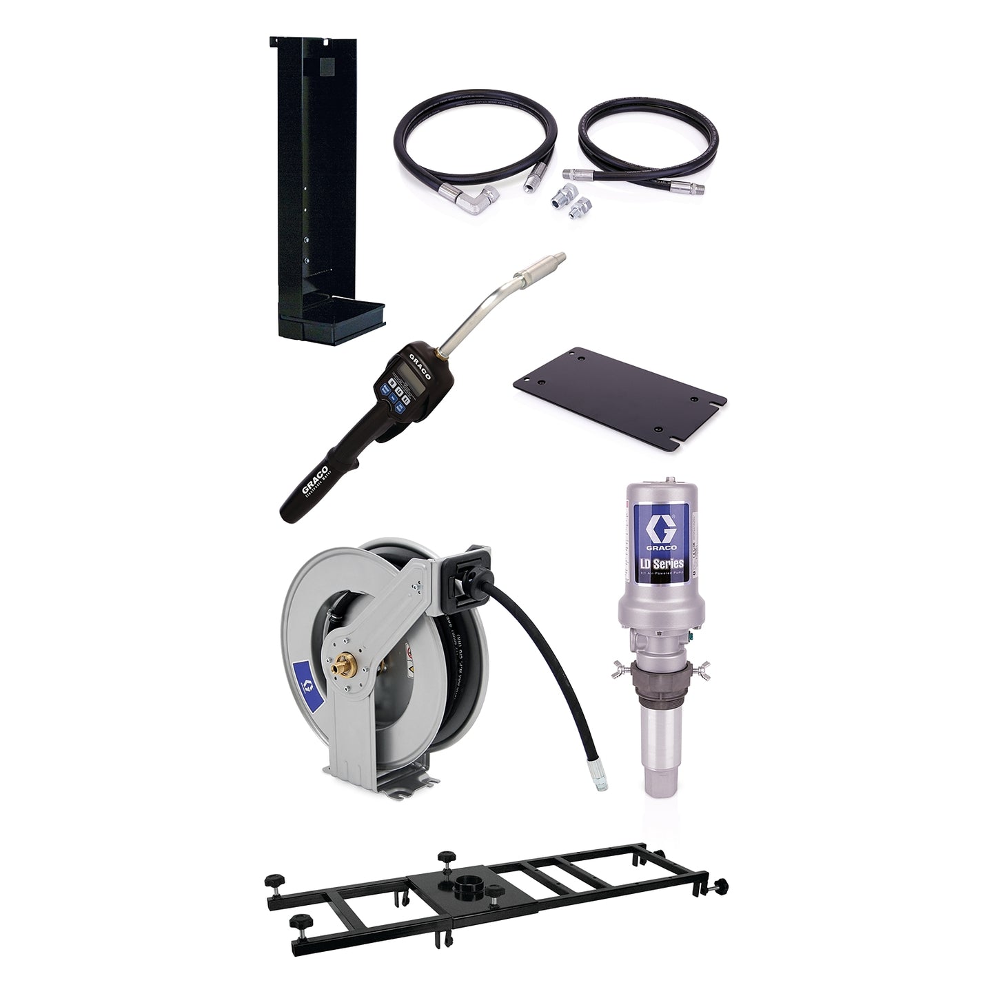 GRACO LD Series 3:1 Stationary 275 Gallon (1040 Liter) Pump Package - Preset Meter Type (Part No. 24H704)