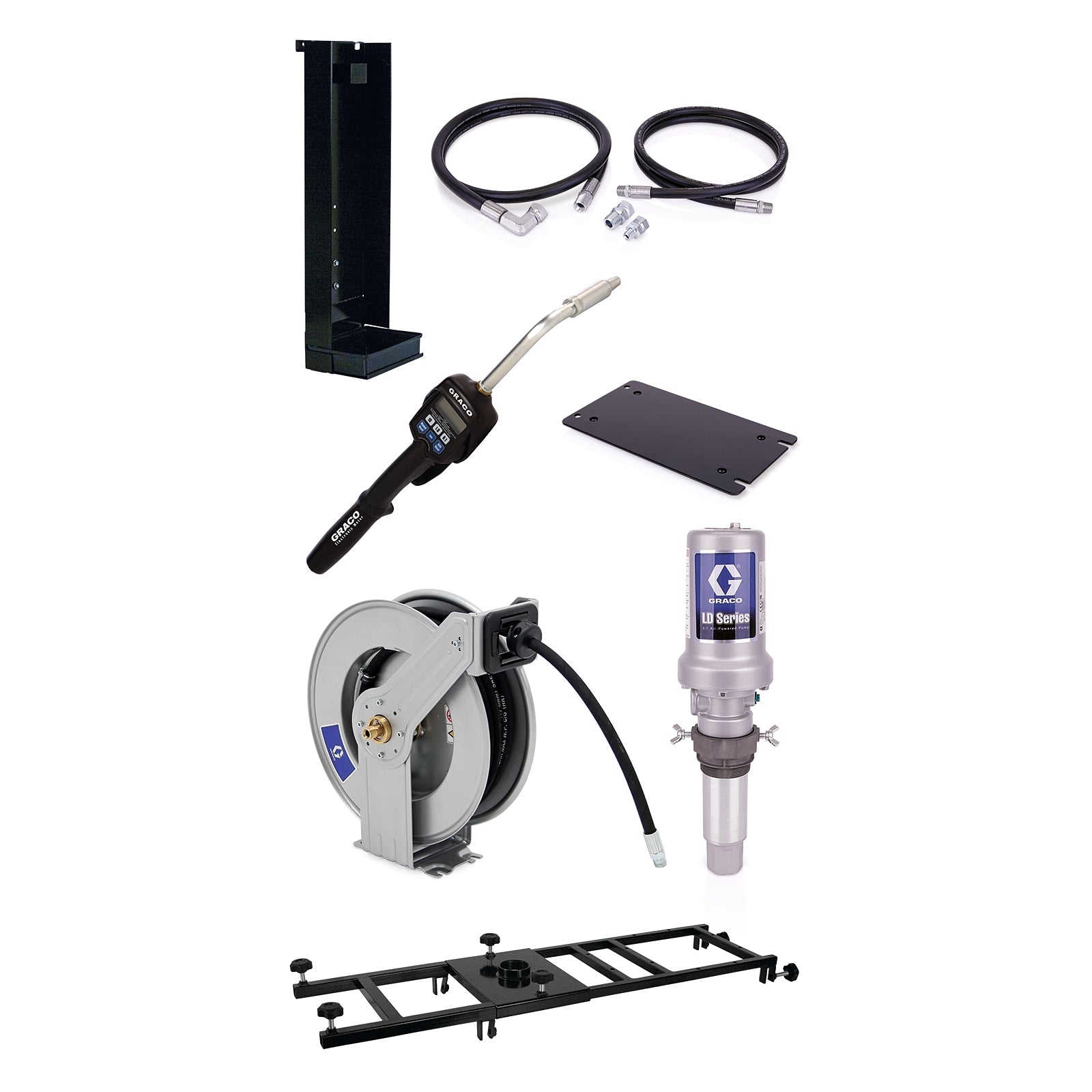 GRACO LD Series 3:1 Stationary 275 Gallon (1040 Liter) Pump Package - Preset Meter Type (Part No. 24H704)