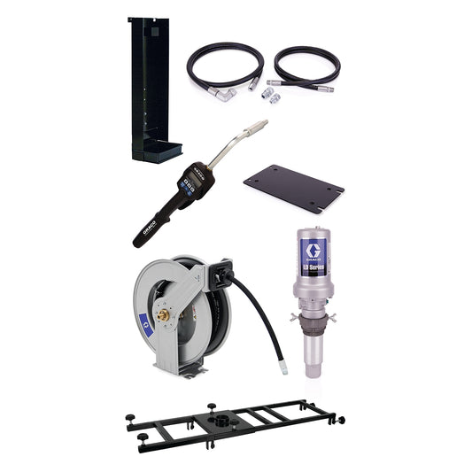 GRACO LD Series 3:1 Stationary 275 Gallon (1040 Liter) Pump Package - Preset Meter Type (Part No. 24H704)