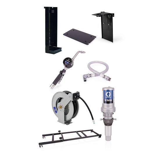 GRACO LD Series 3:1 Stationary 275 Gallon (1040 Liter) Oil Pump Package - Manual Meter Type (Part No. 24H726)