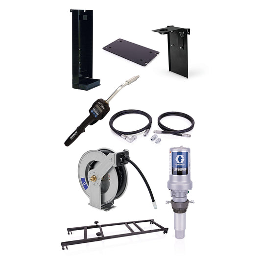 GRACO LD Series 3:1 Stationary 275 Gallon (1040 Liter) Oil Pump Package - Preset Meter Type (Part No. 24H728)