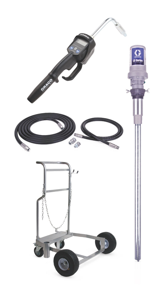 GRACO LD Series 3:1 Mobile Oil Pump Package - Manual Meter Type (Part No. 24H775)