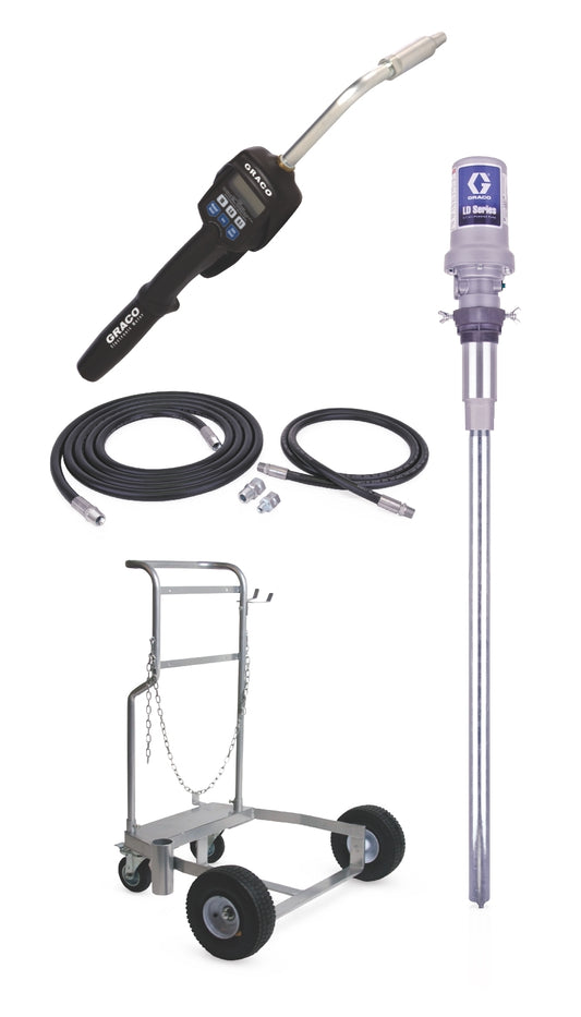 GRACO LD Series 3:1 Mobile Oil Pump Package - Preset Meter Type (Part No. 24H777)