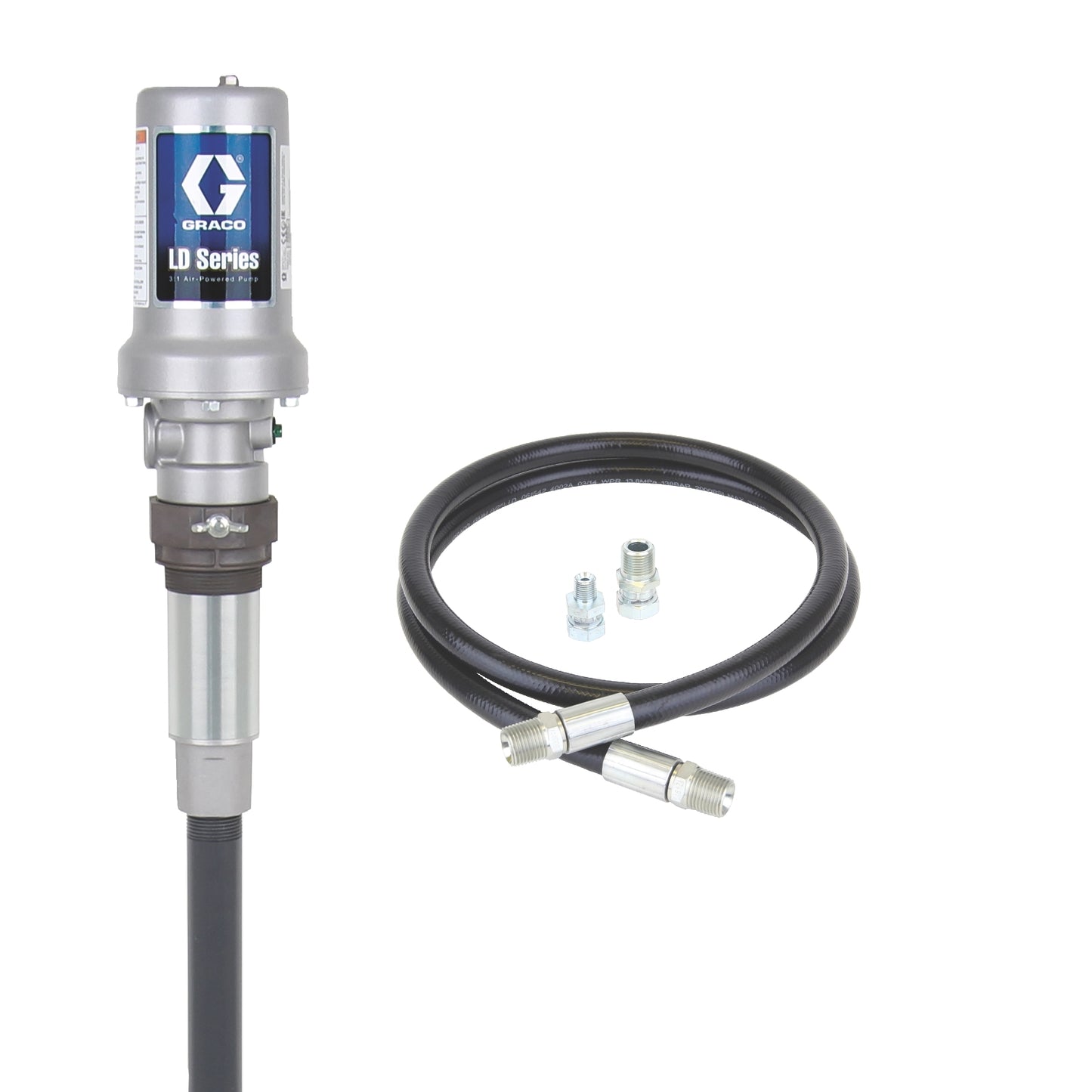 GRACO LD Series 3:1 Stationary Oil Pump Package - Preset Meter Type - Flex Extension (Part No. 24H801)