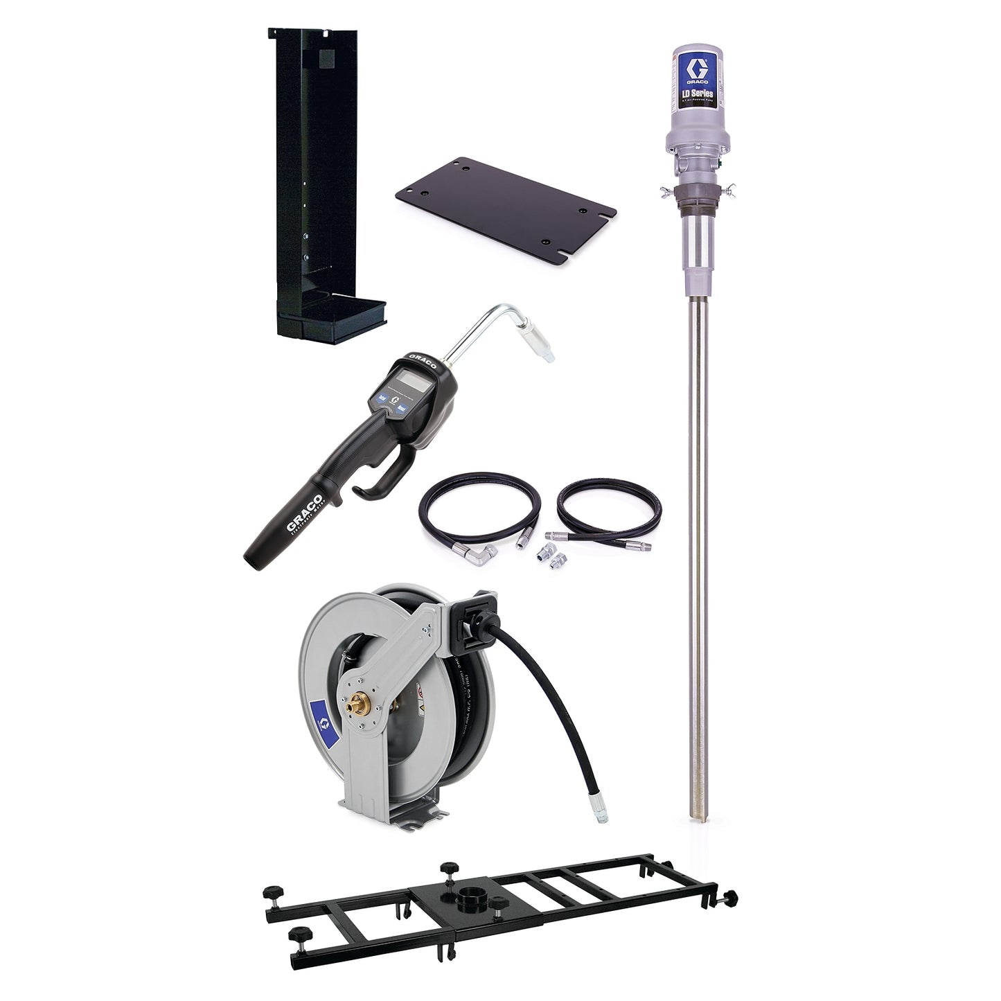 GRACO LD Series 5:1 Stationary 275 Gallon (1040 Liter) Oil Pump Package - NPT (Part No. 24H868)