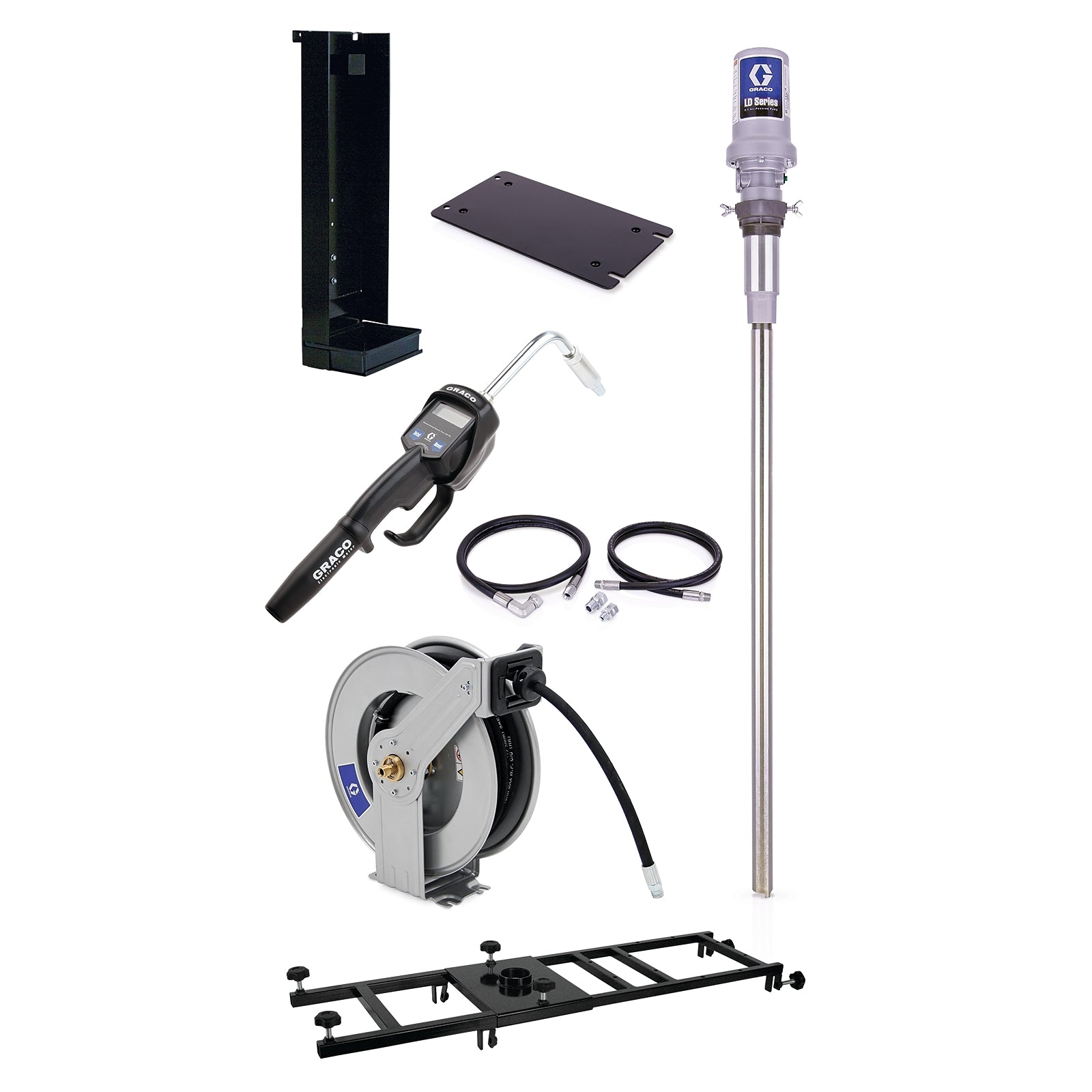 GRACO LD Series 5:1 Stationary 275 Gallon (1040 Liter) Oil Pump Package - NPT (Part No. 24H868)