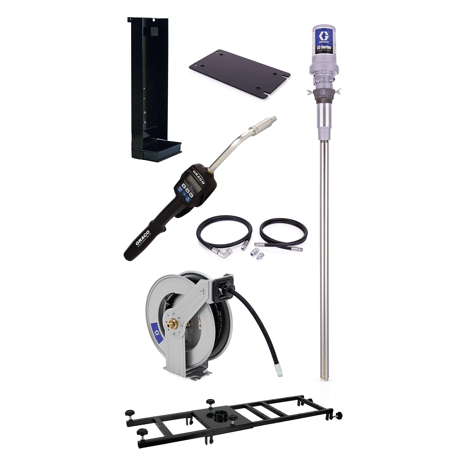 GRACO LD Series 5:1 Stationary 275 Gallon (1040 Liter) Oil Pump Package (Part No. 24H870)