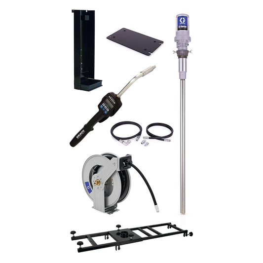 GRACO LD Series 5:1 Stationary 275 Gallon (1040 Liter) Oil Pump Package (Part No. 24H870)