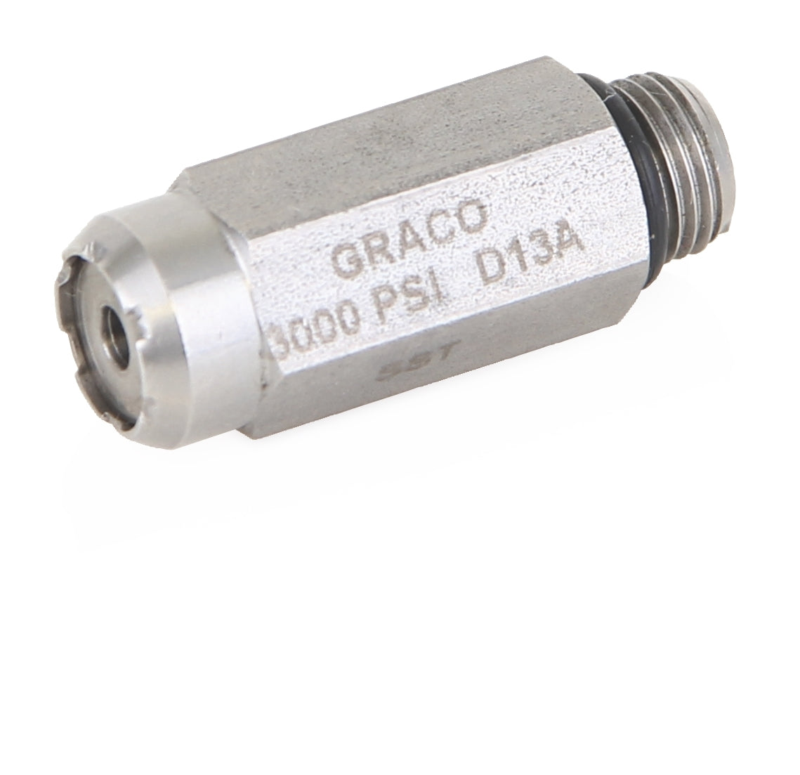 GRACO Relief Valve for MSP Stainless Steel Divider Valves – 1/8 in. NPSF Thread with O-ring Seal, 3000 psi (207 bar) (Part No. 24N952)