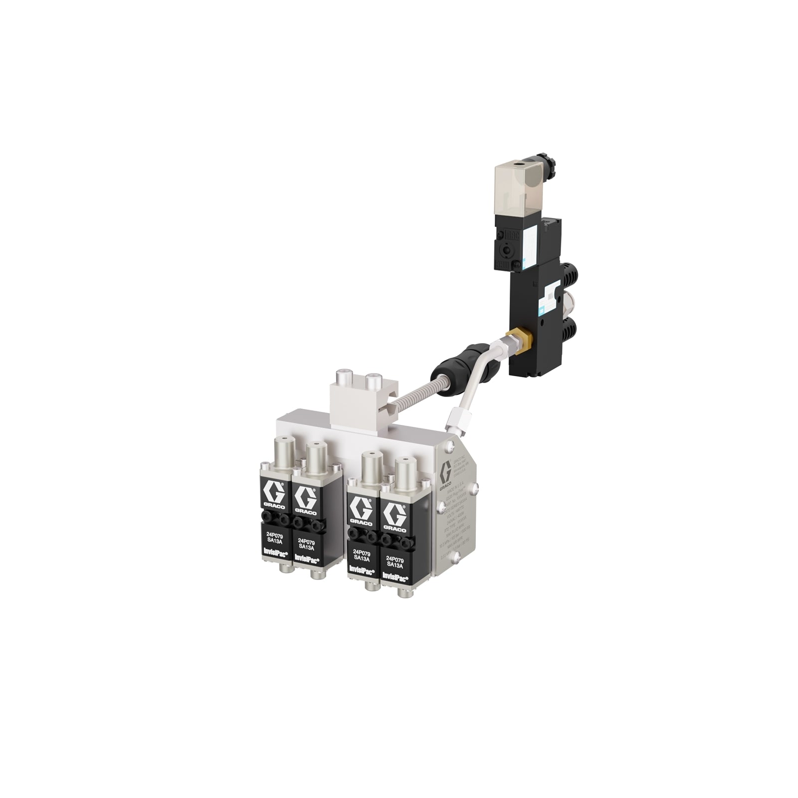 GRACO GS35 Plug-Free™ Hot Melt Applicator with 4 Modules 24VDC Solenoid Pt 100 RTD (Part No. 24P079)