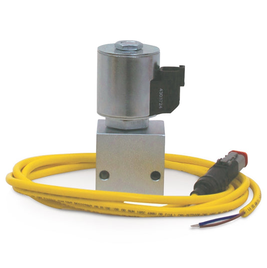 GRACO Two-Way Zone Valve, 1/4 in Inlet, 24 VDC, Normally Open, Deutsch Cable, 3500 psi (Part No. 24P976)