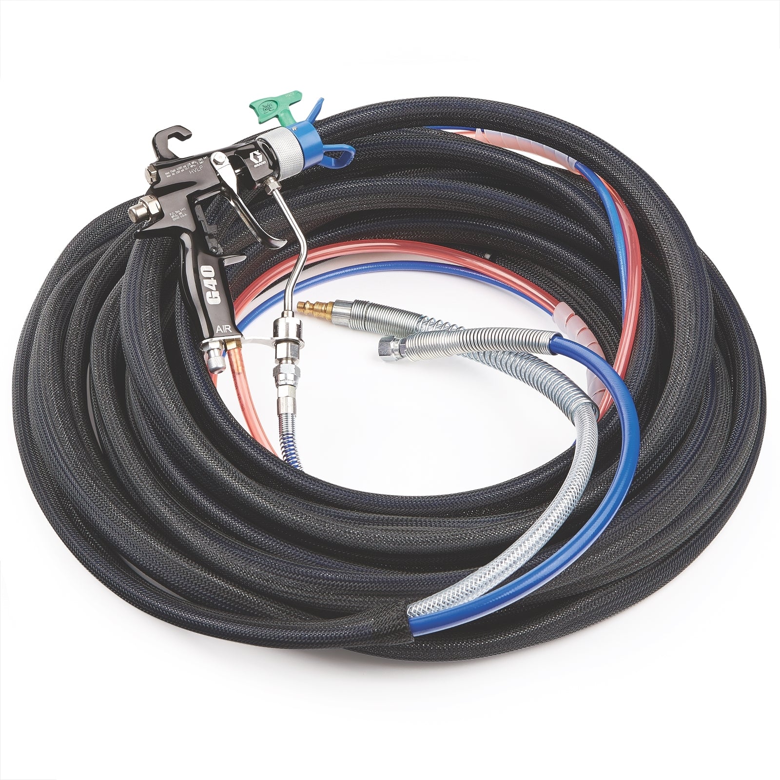 GRACO G40 Gun with RAC X Tip & 50 ft Super-Flex Fluid & Air Hose Set (Part No. 24U891)