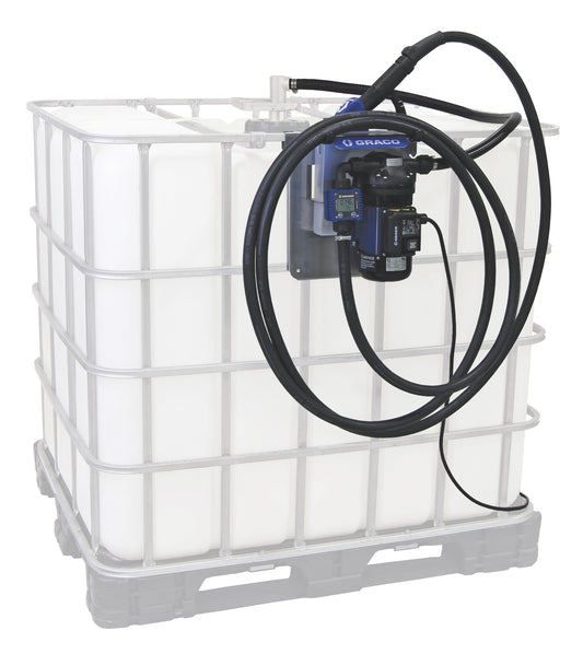 GRACO LD Blue Electric Pump Package - 5 ft (1.5 m) Suction Hose Length - Automatic Nozzle - SST Clamp Fittings (Part No. 24V641)
