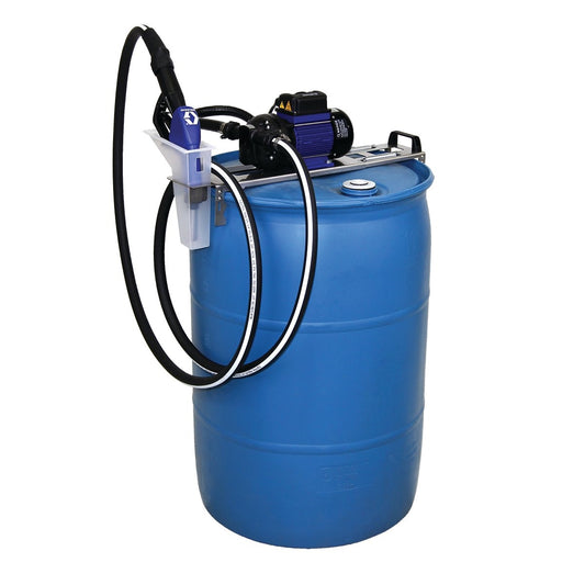 GRACO LD Blue Electric Pump Package - 5 ft (1.5 m) Suction Hose Length - Manual Nozzle - SST Clamp Fittings (Part No. 24V656)