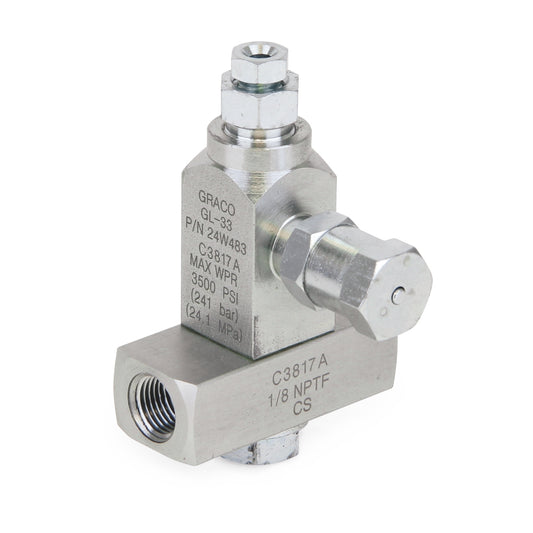 GRACO 2.4E+242 GL-43 Carbon Steel Oil 1-Injector Manifold, 1/4 NPT (Part No. 2.4E+242)