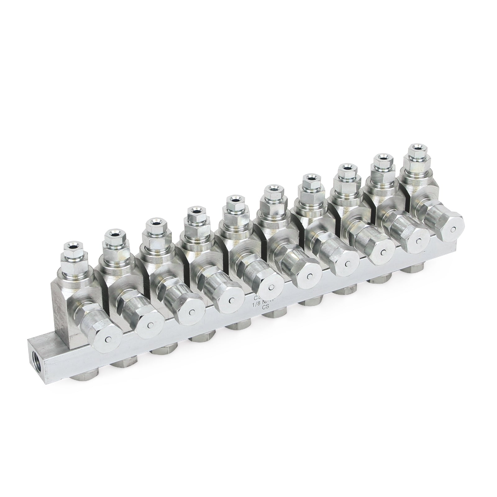 GRACO GL-33™ Grease Injector, Stainless Steel, 10 Injector Manifold, 1/8 NPT x 1/8 (Part No. 24W606)