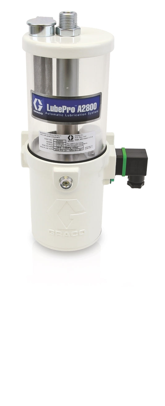 GRACO LubePro™ A2800 Vertical Oil Pump, 0.6 Liter Reservoir (Part No. 24Z020)