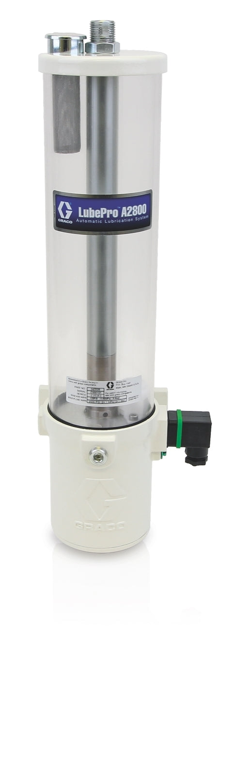 GRACO LubePro™ A2800 Vertical Oil Pumps, 2 liter Reservoir, Normally Closed, Low Level - NPT (Part No. 24Z028)