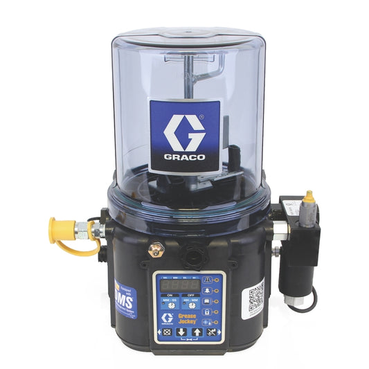 GRACO Electric Grease Jockey® Pump, 2L Reservoir, 12 VDC, Data Management System, In-Cab Feedback (Part No. 24Z660)