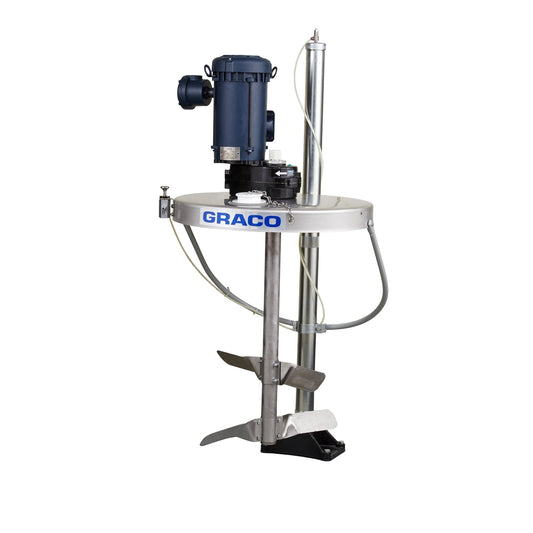 GRACO Electric Back Gear Drum Agitator with Shaft and Blades, UL, for 55 Gallon (208 Liter) Drum (Part No. 25C485)