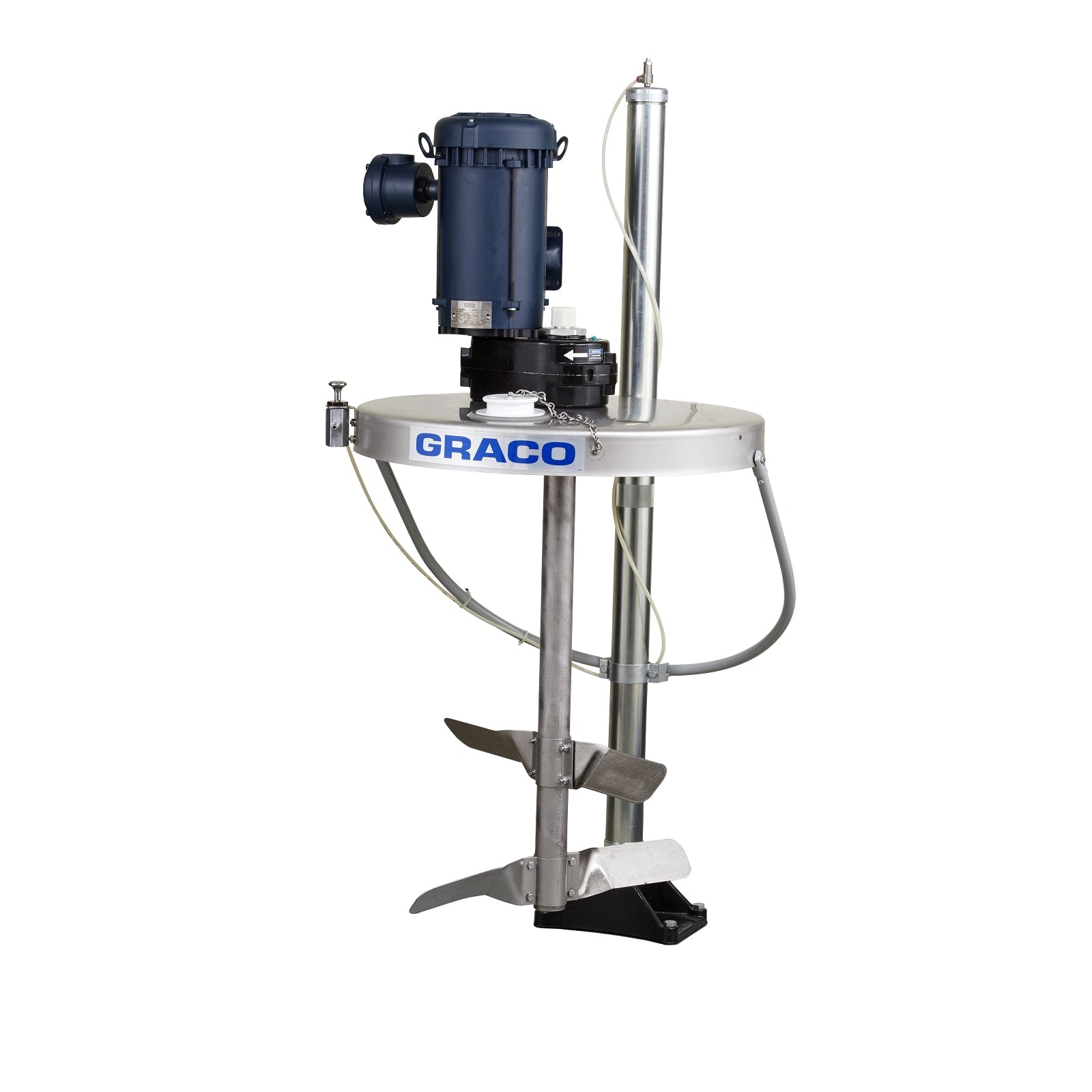 GRACO Electric Back Gear Drum Agitator with Drum Cover, Elevator, Siphon, Shaft and Blades, UL (Part No. 25C451)