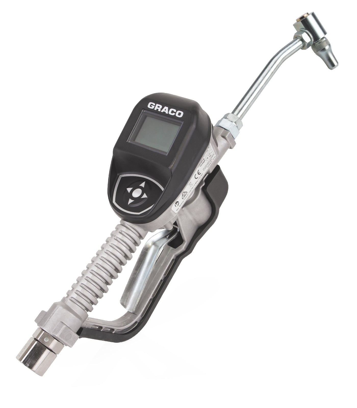 GRACO SDM8 Series Electronic Manual Gear Lube Meter – Rigid Extension – 1/2 in. (13 mm) Inlet (Part No. 25M413)