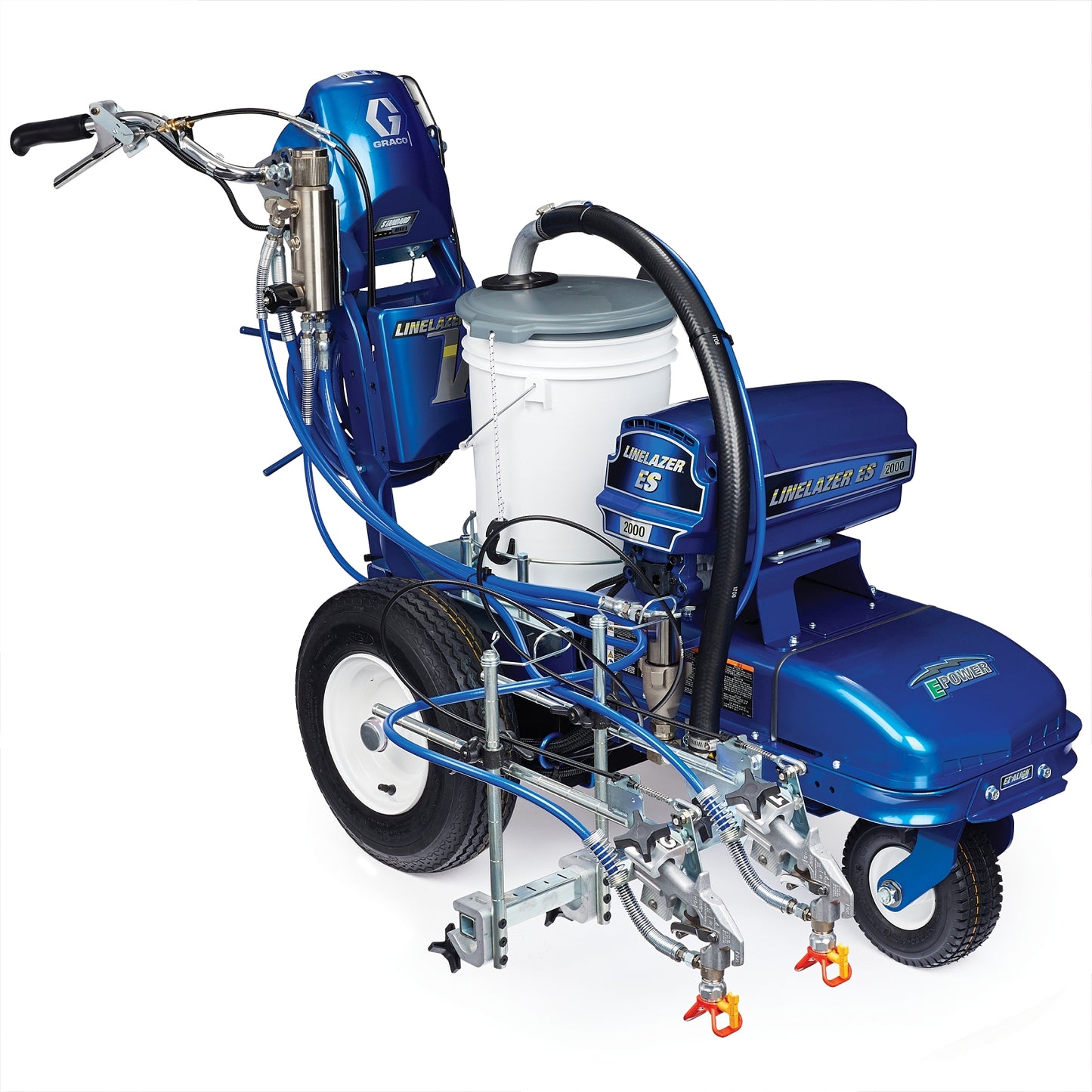 GRACO LineLazer V ES 2000 Standard Series Battery-Powered Airless Line Striper, 2 Manual Guns (Part No. 25U678)
