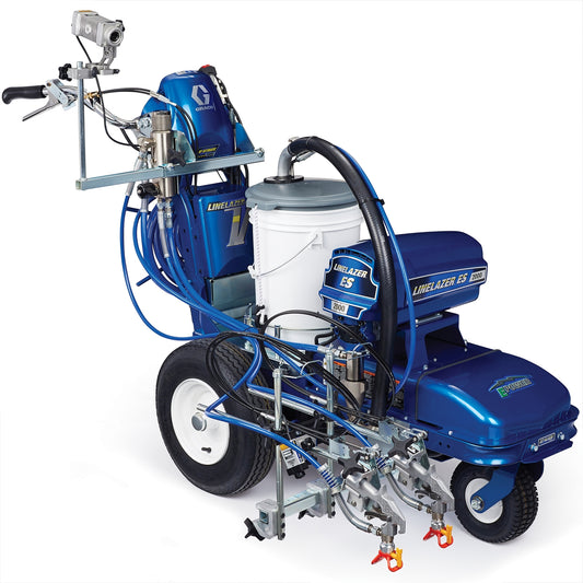 GRACO LineLazer V ES 2000 HP Automatic Series Battery-Powered Airless Line Striper, 1 Auto Gun, 1 Manual Gun, LazerGuide 2000 (Part No. 25U683)