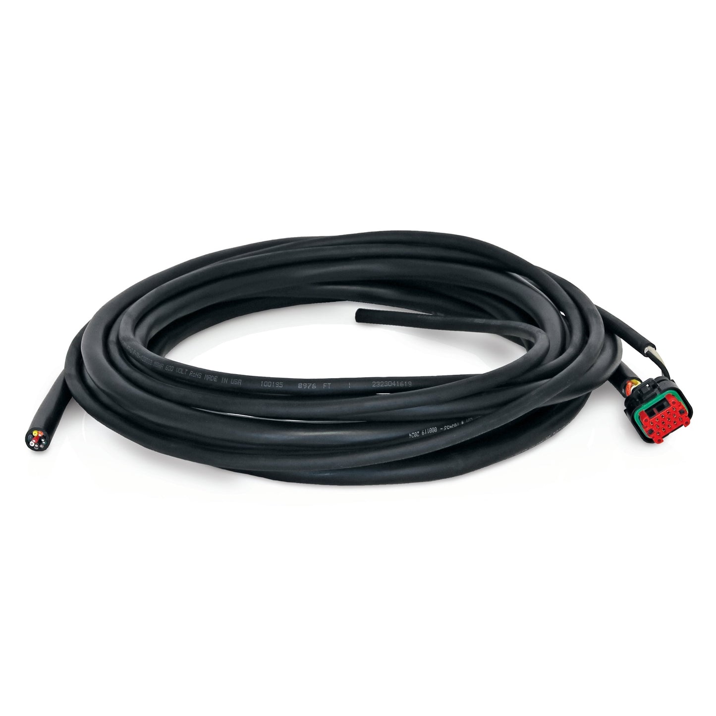 GRACO 14-Pin Connector, 2-Wire, 10 ft Power In and 12-Wire Color Coded 20 ft Cable, Flying Leads (Part No. 26A882)