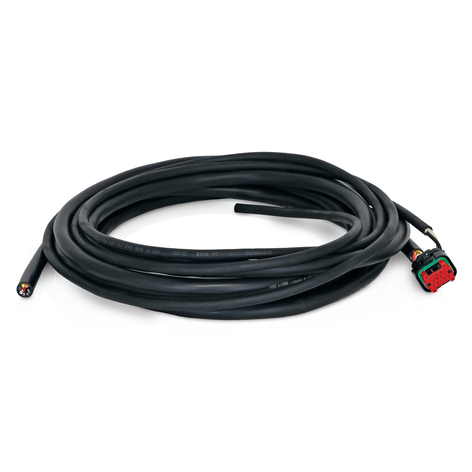 GRACO 14-Pin Connector, 2-Wire, 10 ft Power In and 12-Wire Color Coded 20 ft Cable, Flying Leads (Part No. 26A882)