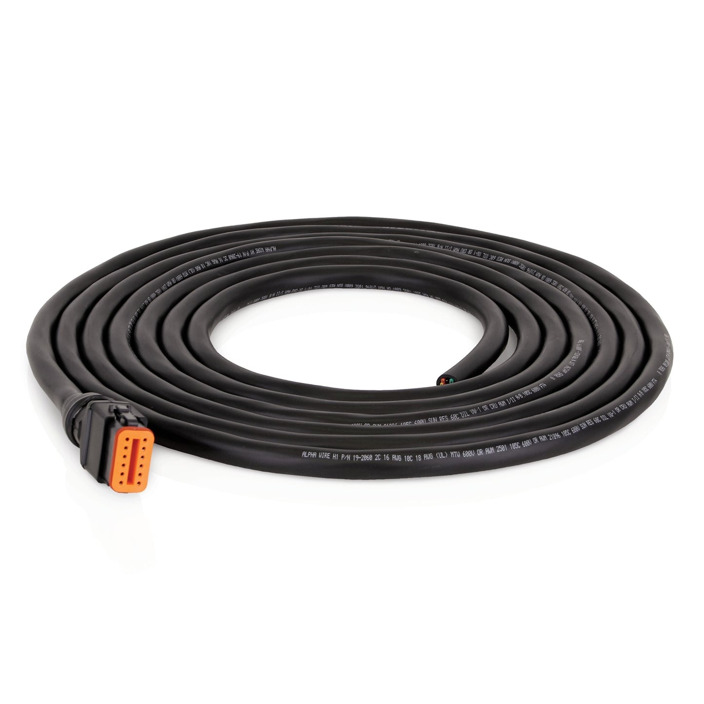 GRACO Compact Dyna-Star® Wiring Extension, 12-Pin DT, 12-Wire Color Coded 20 ft Wiring Cable, Flying Leads (Part No. 26A884)