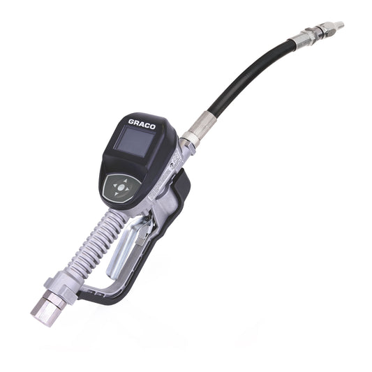 GRACO SDP8 Series Electronic Preset Antifreeze Meter - Flexible Extension - 1/2 in. (13 mm) Inlet (Part No. 26C355)