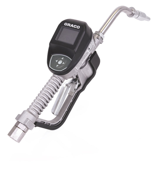 GRACO SDP8 Series Electronic Preset Oil Meter - Rigid Extension - 1/2 in. (13 mm) Inlet (Part No. 26C384)