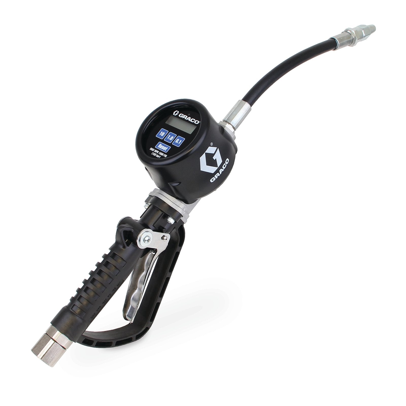 GRACO PM™ 8 Electronic Preset Antifreeze Meter - Flexible Extension - 1/2 in. (13 mm) Inlet - NPT (Part No. 25U086)