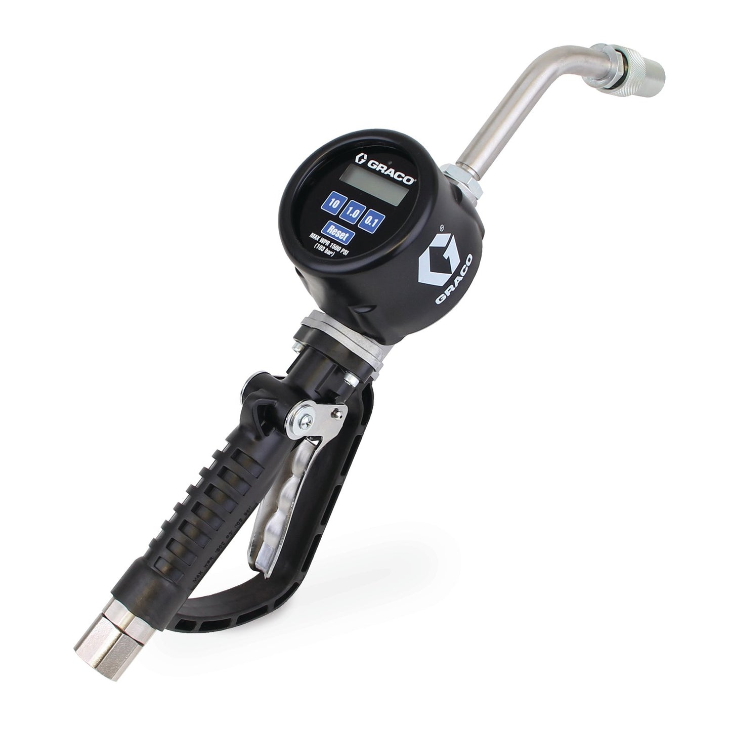 GRACO PM™ 20 Electronic Preset Oil Meter – Rigid Extension – 1/2 in. (13 mm) Inlet – NPT (Part No. 273165)