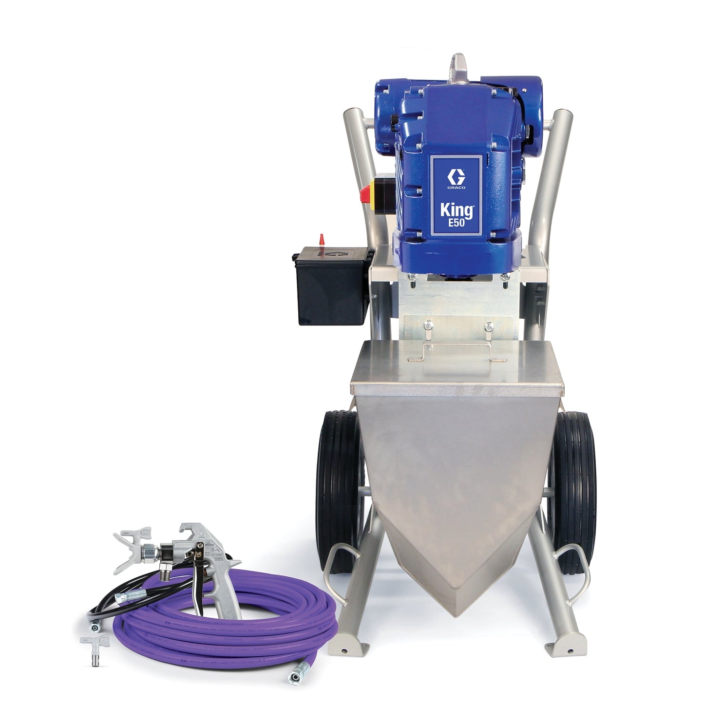GRACO King E50 Hazardous Location Heavy Fluids Heavy Duty Cart Hopper No Filter Gun Hose Whip Tip (Part No. 273264)