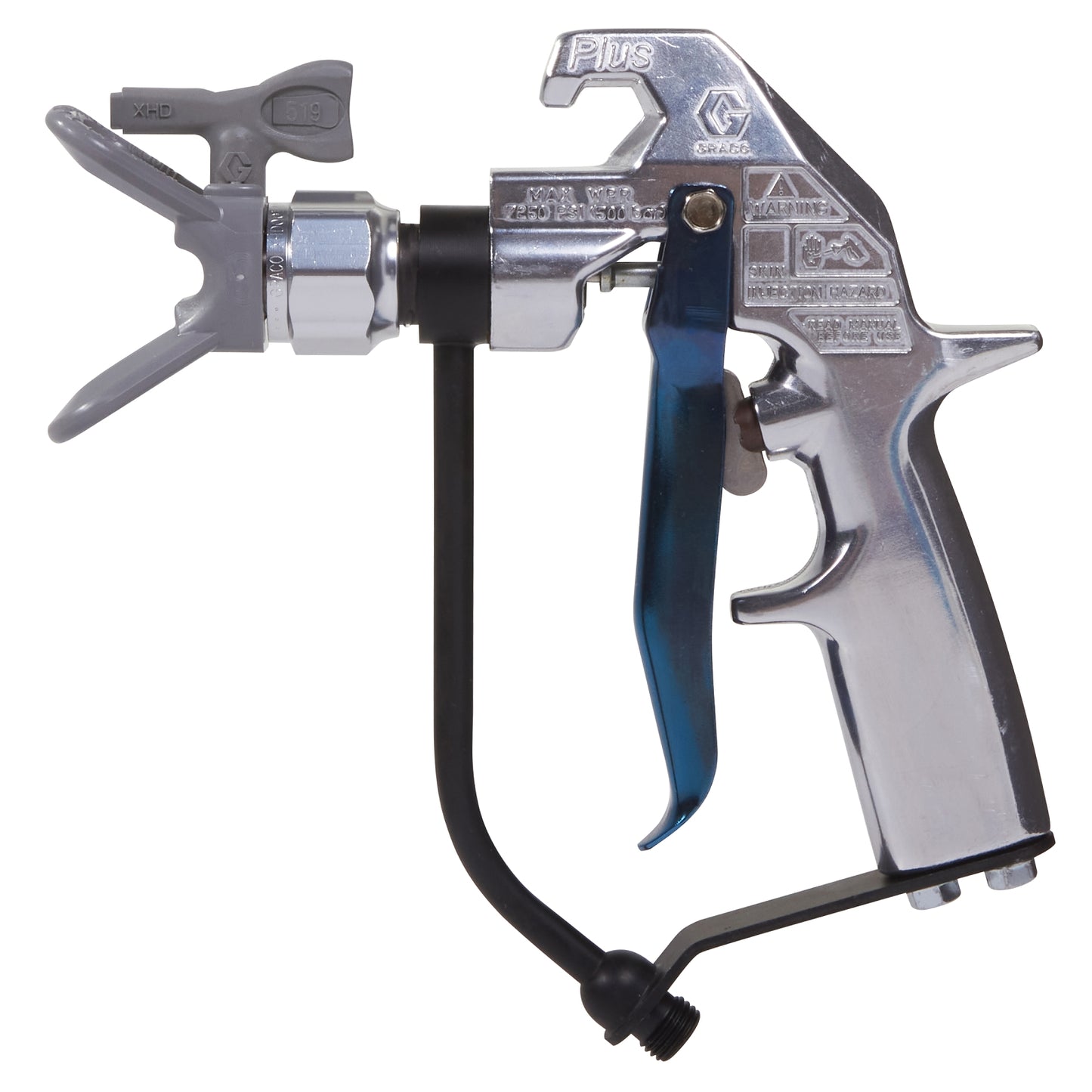 GRACO Silver Plus HP Airless Spray Gun, 4 Finger Trigger (Part No. 273335)