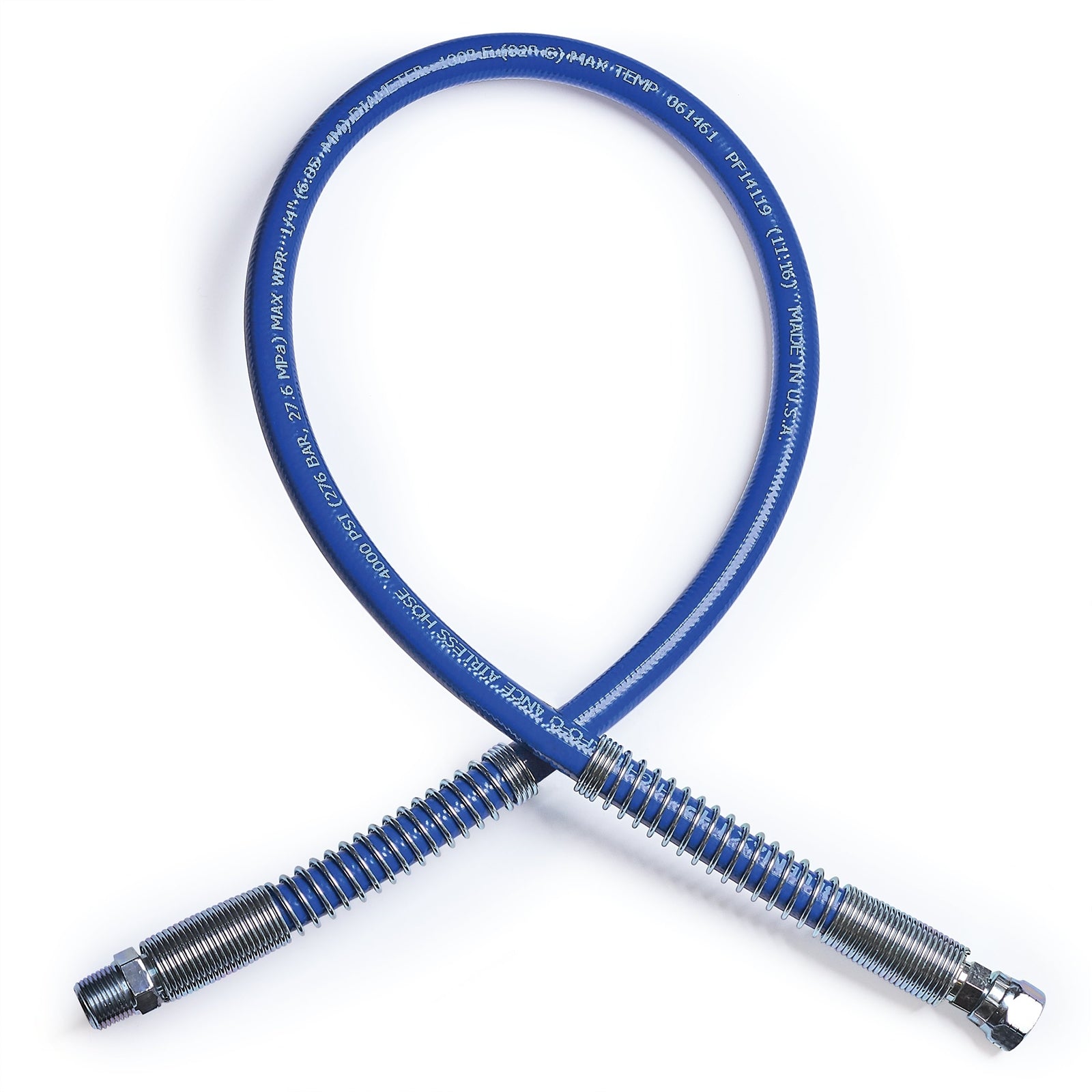 GRACO BlueMax II HP Airless Whip Hose, 1/4 in x 3 ft (0.9 m), 4000 psi (Part No. 277249)