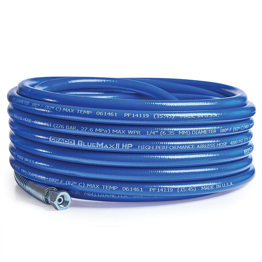 GRACO BlueMax II HP Airless Hose, 1/4 in x 50 ft, 4000 psi (Part No. 277250)