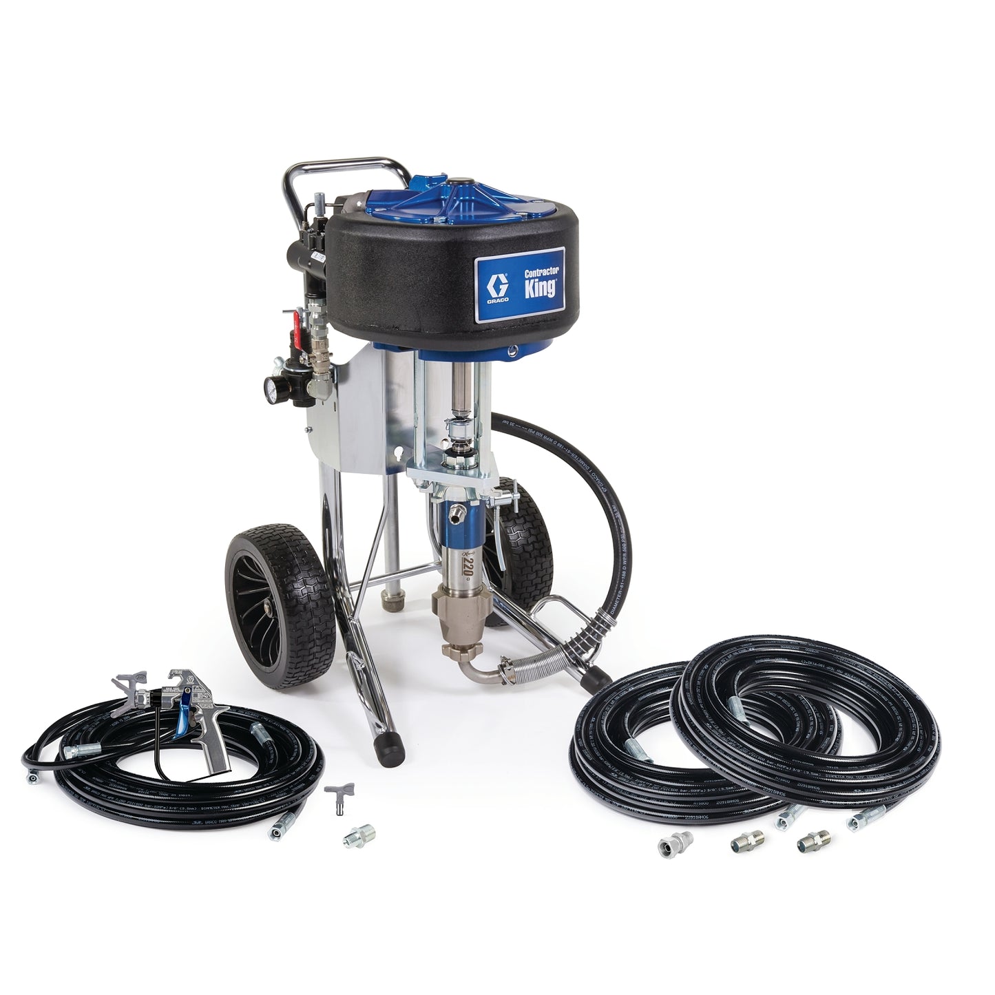 GRACO Contractor King 60:1 Air Powered Airless Sprayer, Big 150 (2-F Gun) (Part No. 279012)