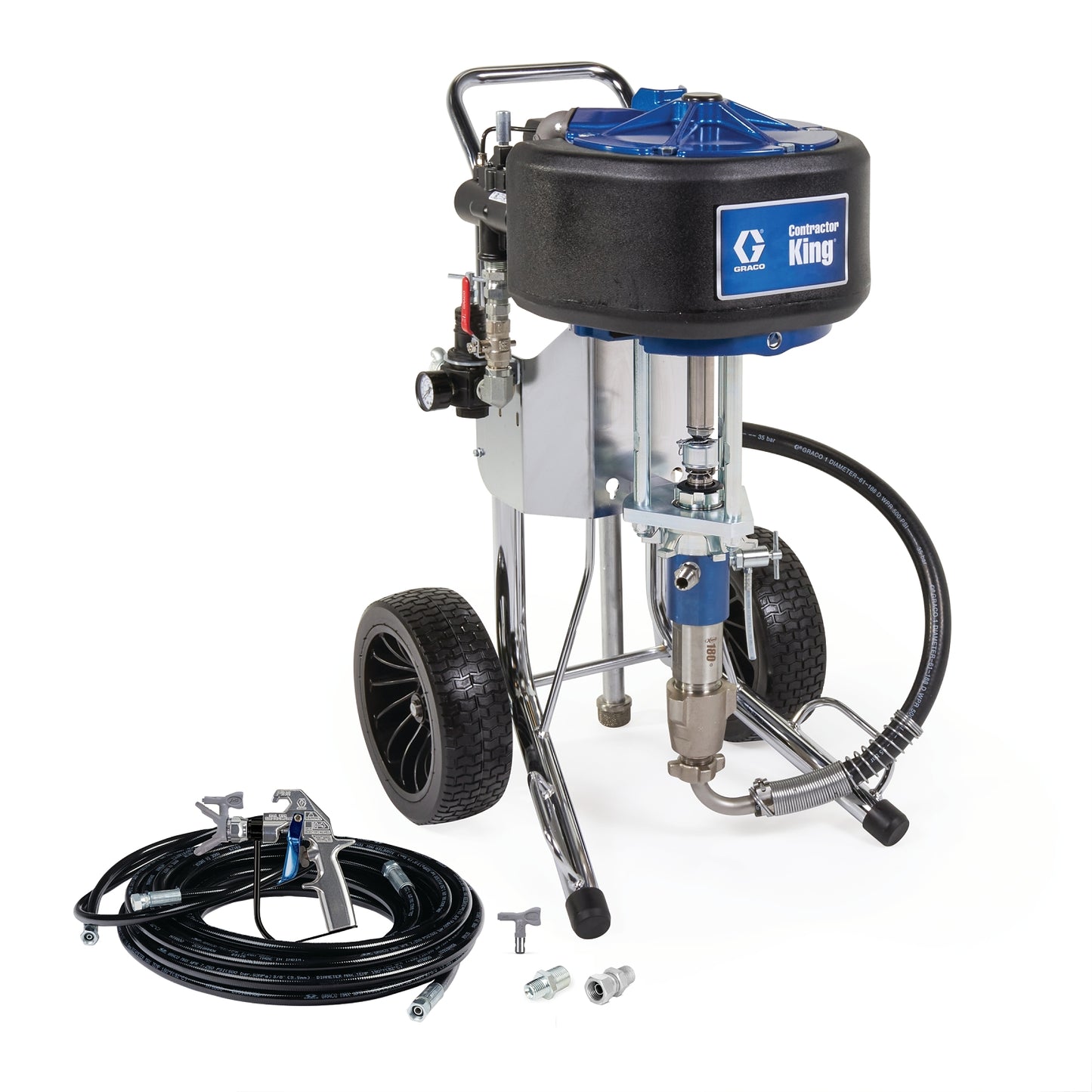 GRACO Contractor King 70:1 Air Powered Airless Sprayer, Complete (2-F Gun) (Part No. 279014)