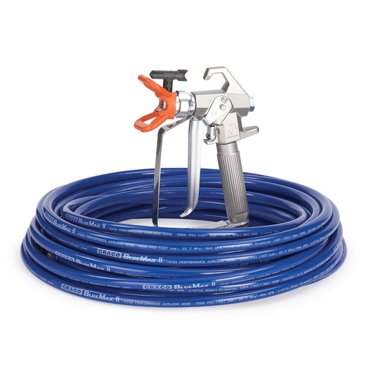 GRACO FTx Airless Spray Gun, RAC 5 515, BlueMax II Airless Hose Kit (Part No. 288497)