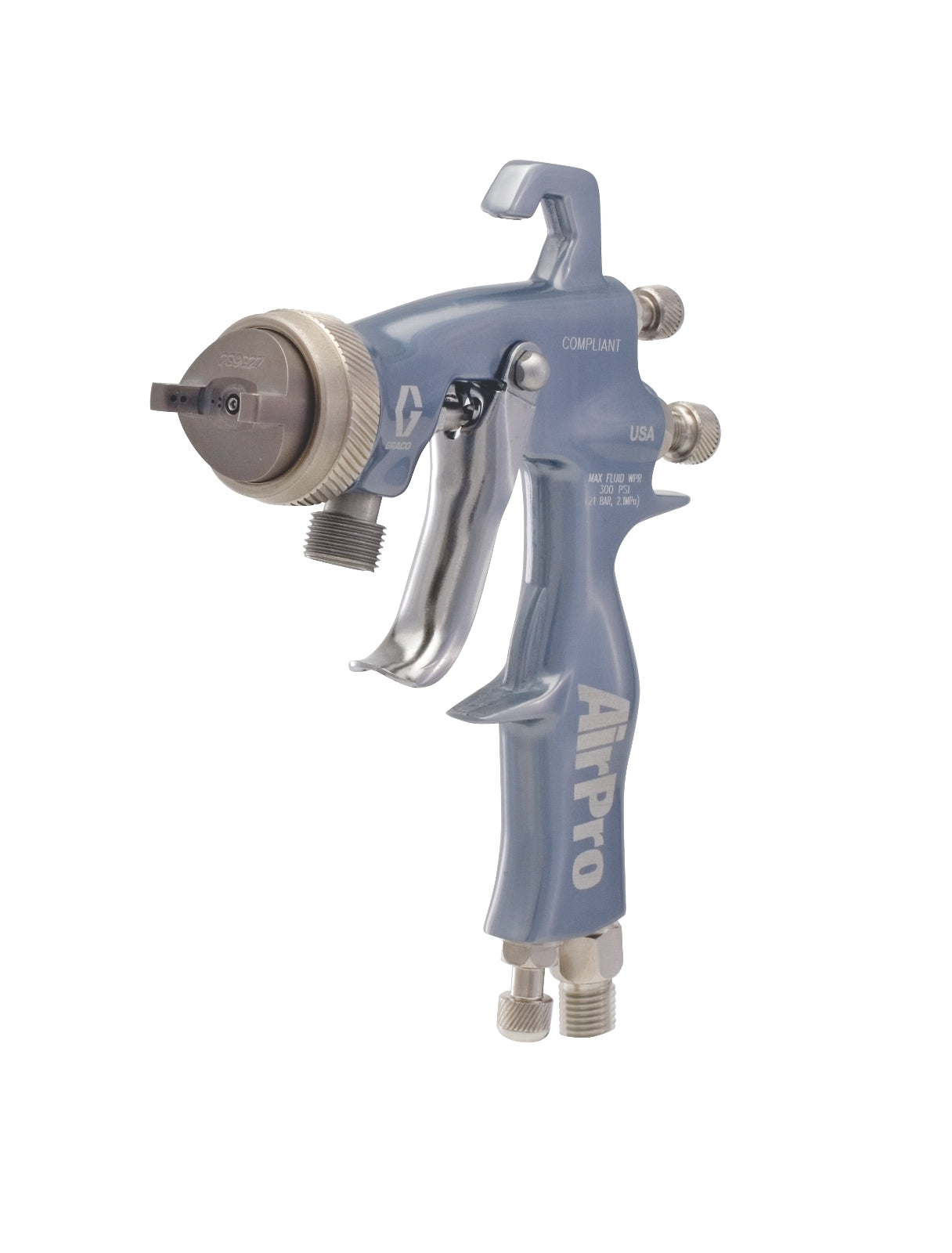 GRACO AirPro Air Spray Pressure Feed Gun, Compliant, 0.020 inch (0.5 mm) Nozzle (Part No. 288942)