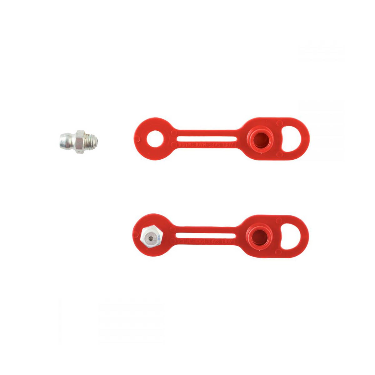 OilSafe® 1/4" (6.3mm) Grease Fitting Protector – Red (SKU: 291008)